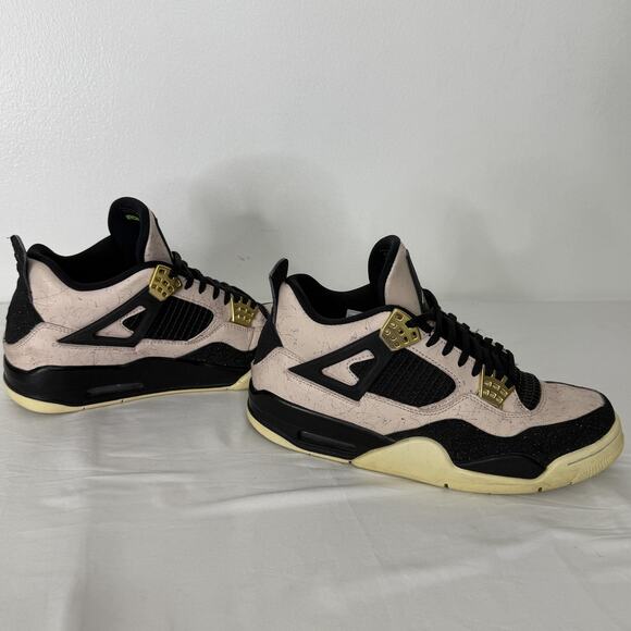 Nike Air Jordan 4 Retro Shoes Womens 10 Pink Slit Splatter AQ9129-601 Sneakers - Picture 6 of 9